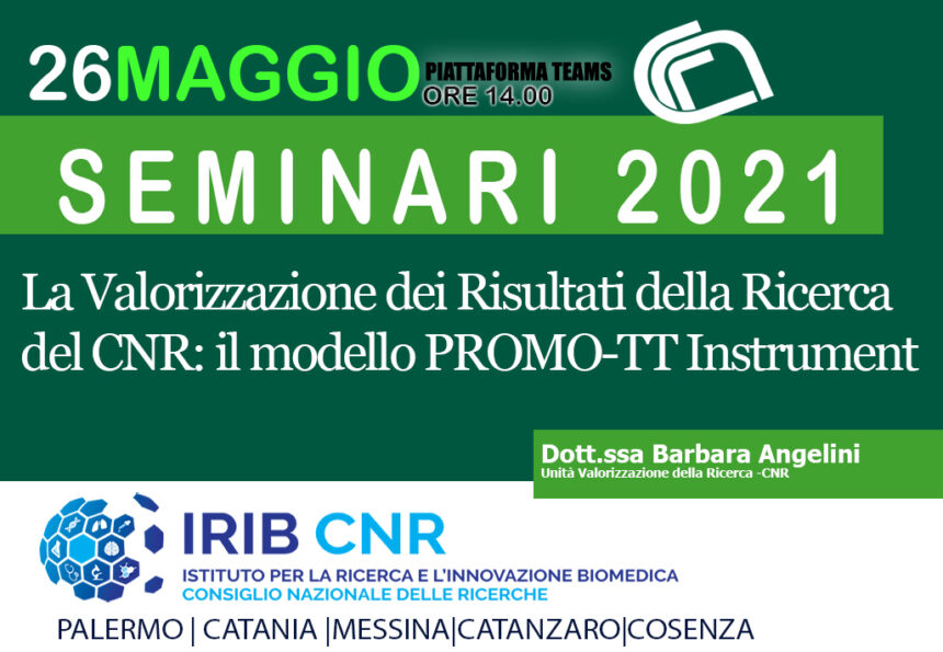 Seminar: Dr. Barbara Angelini. may 26 2021.