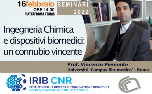 Seminar: Prof. Vincenzo Piemontese. February 16, 2022